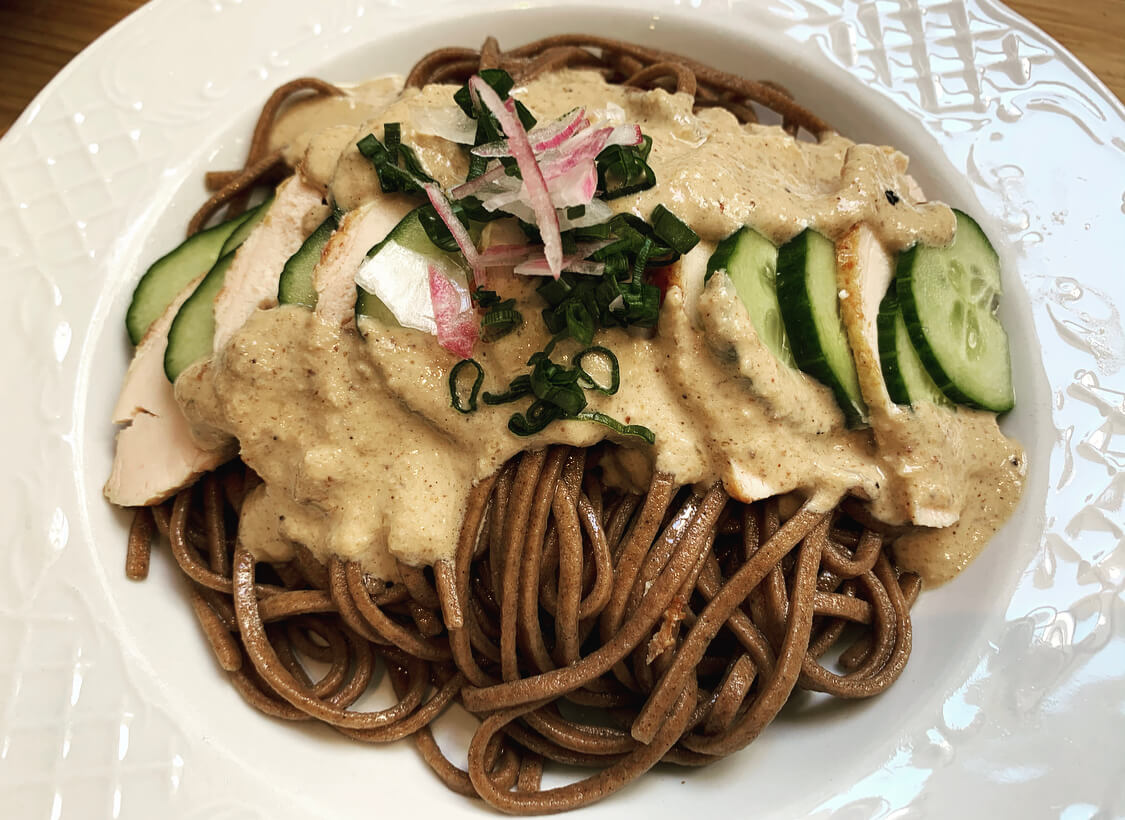 残暑に食べたい、欧風胡桃ダレＳＯＢＡ