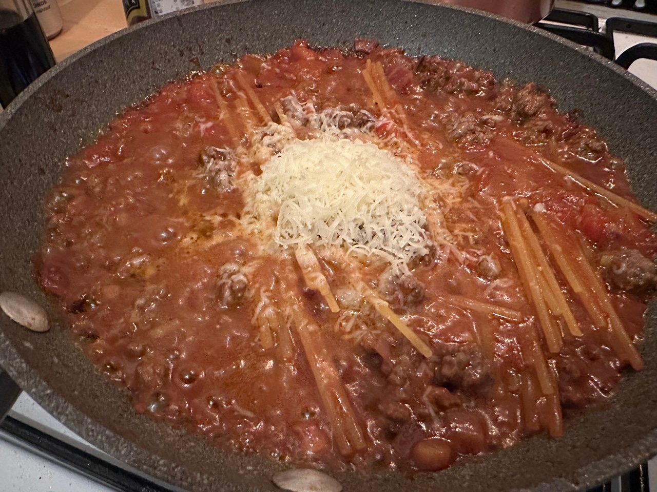 料理日記「寂しん坊・父ちゃんのぼっち飯、ワンパン・ボロネーゼに挑戦した」