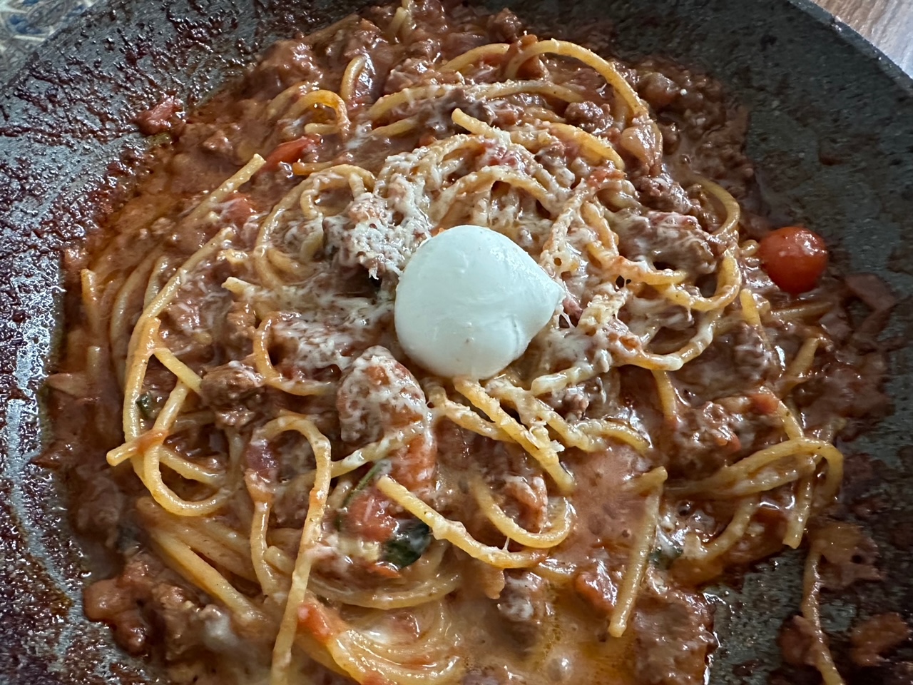 料理日記「寂しん坊・父ちゃんのぼっち飯、ワンパン・ボロネーゼに挑戦した」