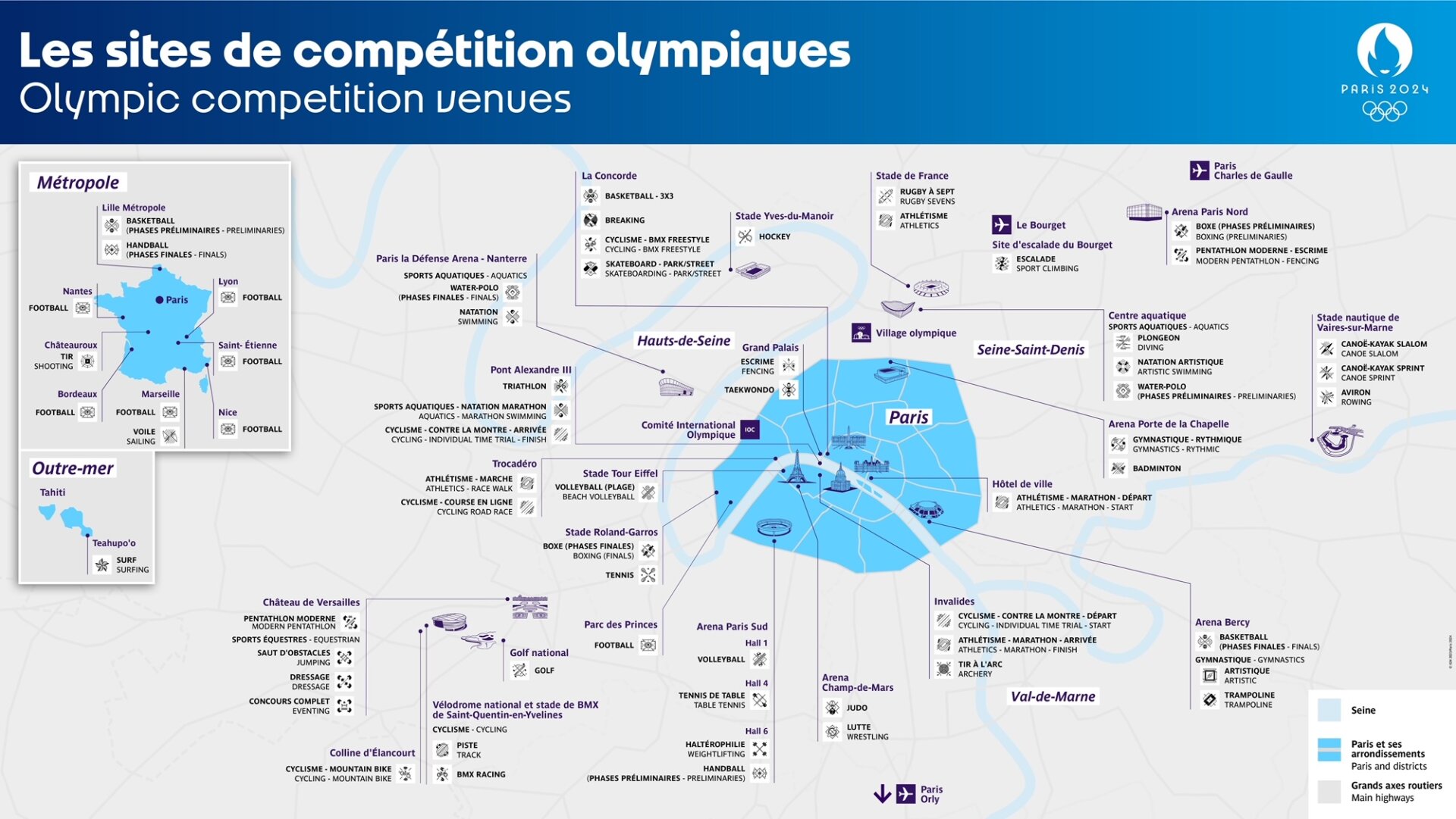 パリ最新情報「パリが丸ごと舞台に！名所が結集した競技会場MAP、完全版」