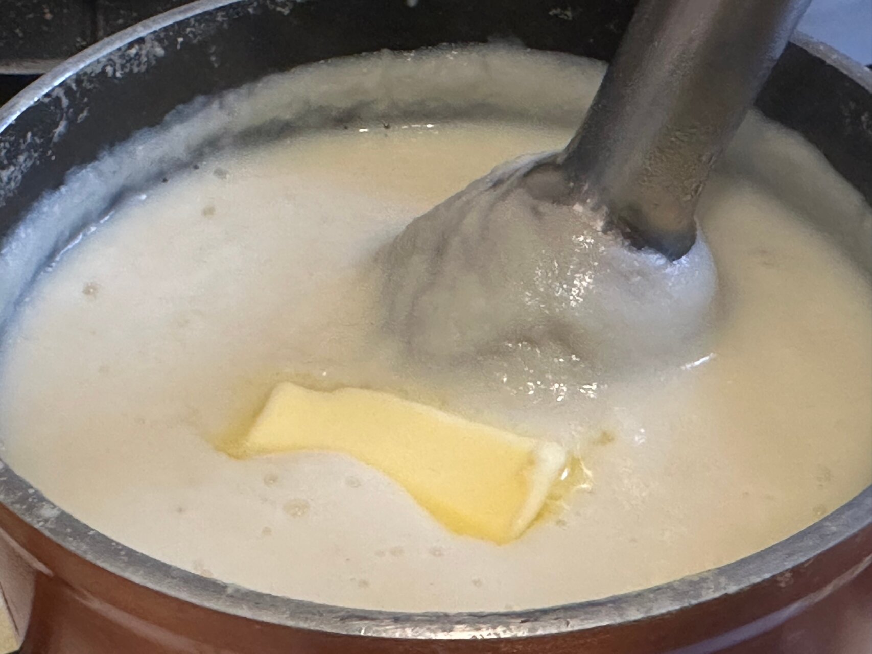 仏飯日記「やっとフレンチっぽい飯にたどり着いた。カリフラワーのスープ、美味いぞー」