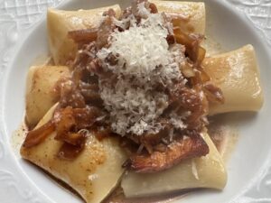 フランスごはん日記「豚肉の味噌漬けで作る、めっちゃ、美味しいパスタの作り方、えへへ」